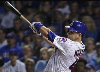 Miguel Montero is all Business, Literally going from Catcher’s Gear to Suit and Tie